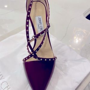 Jimmy Choo heels with gold studs